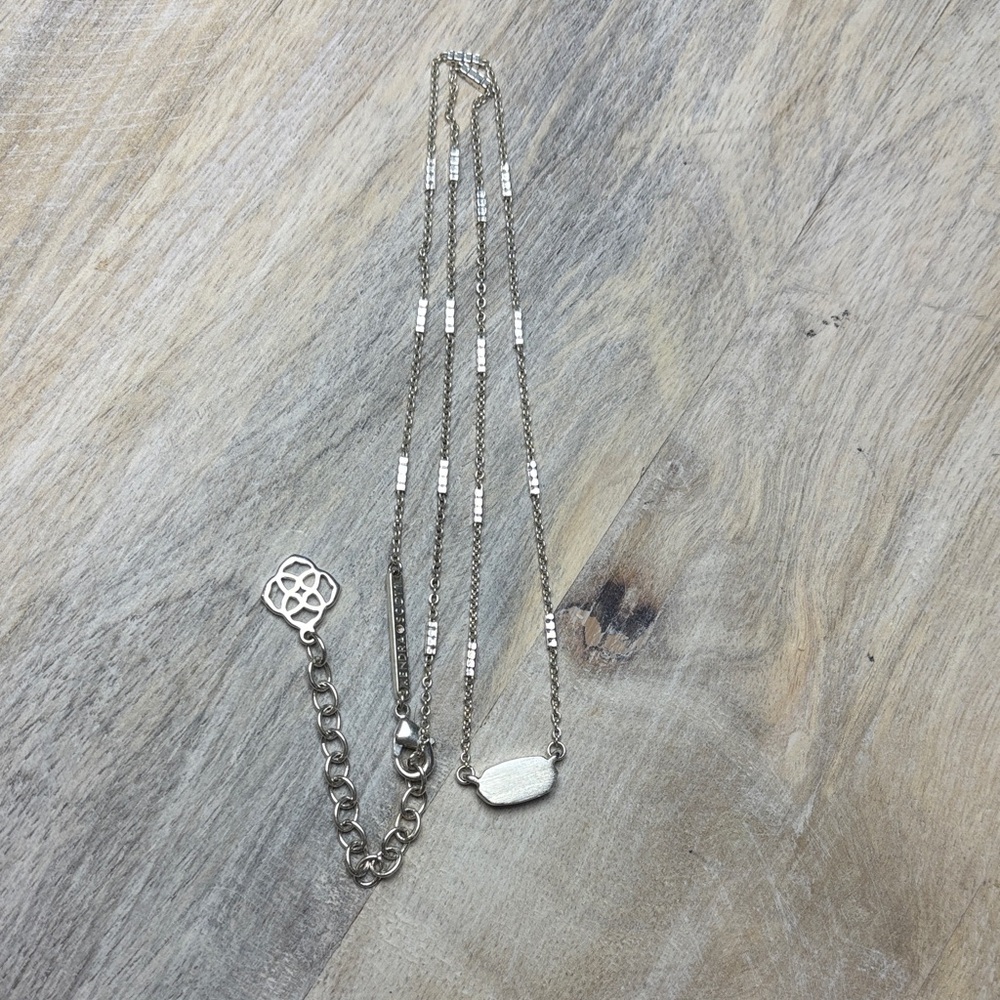 Kendra Scott Elegant Silver Chain Necklace